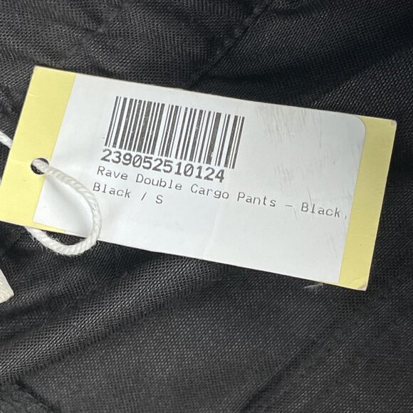 NWT MNML Cargo Pants Mens Small Rave Double Ultra Baggy Fit Black - Picture 9 of 11